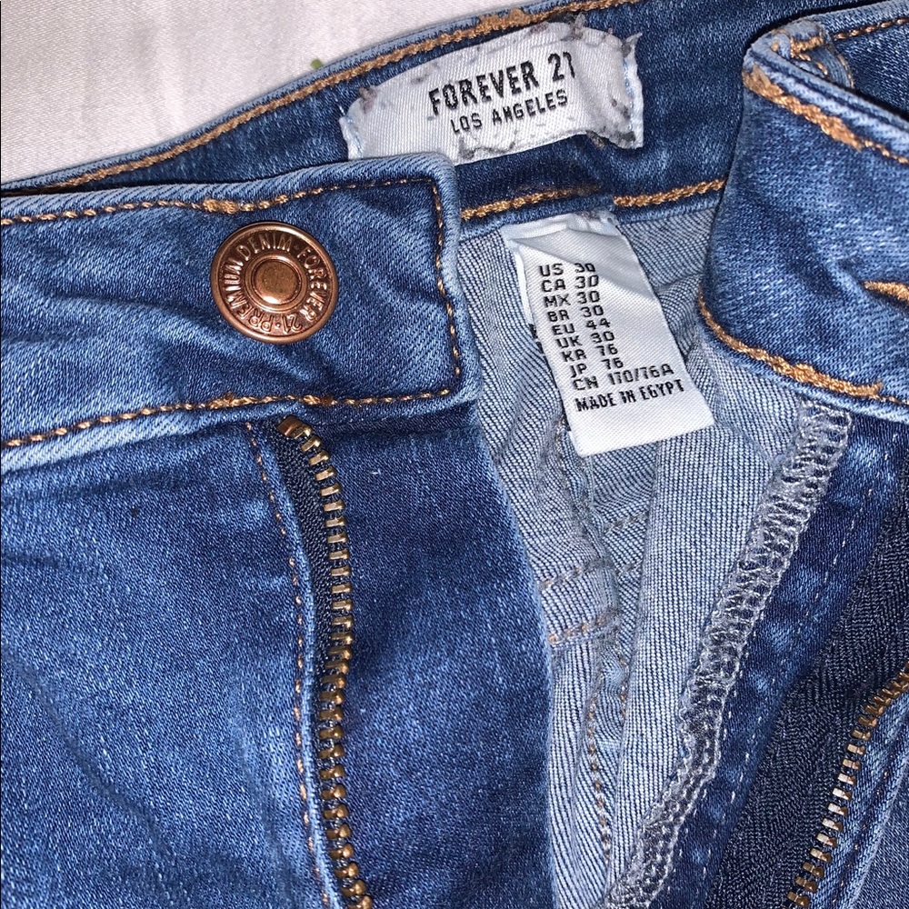 High Waisted Medium Wash Skinny Jeans